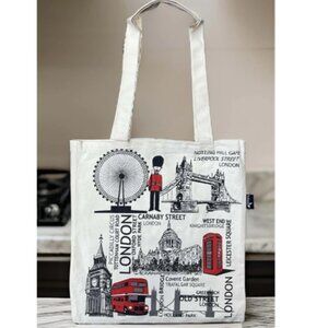 NWOT London Famous Streets Tote Bag